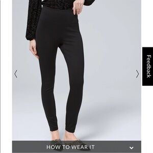 White House Black Market High-Rise Black Runway Legging, 8